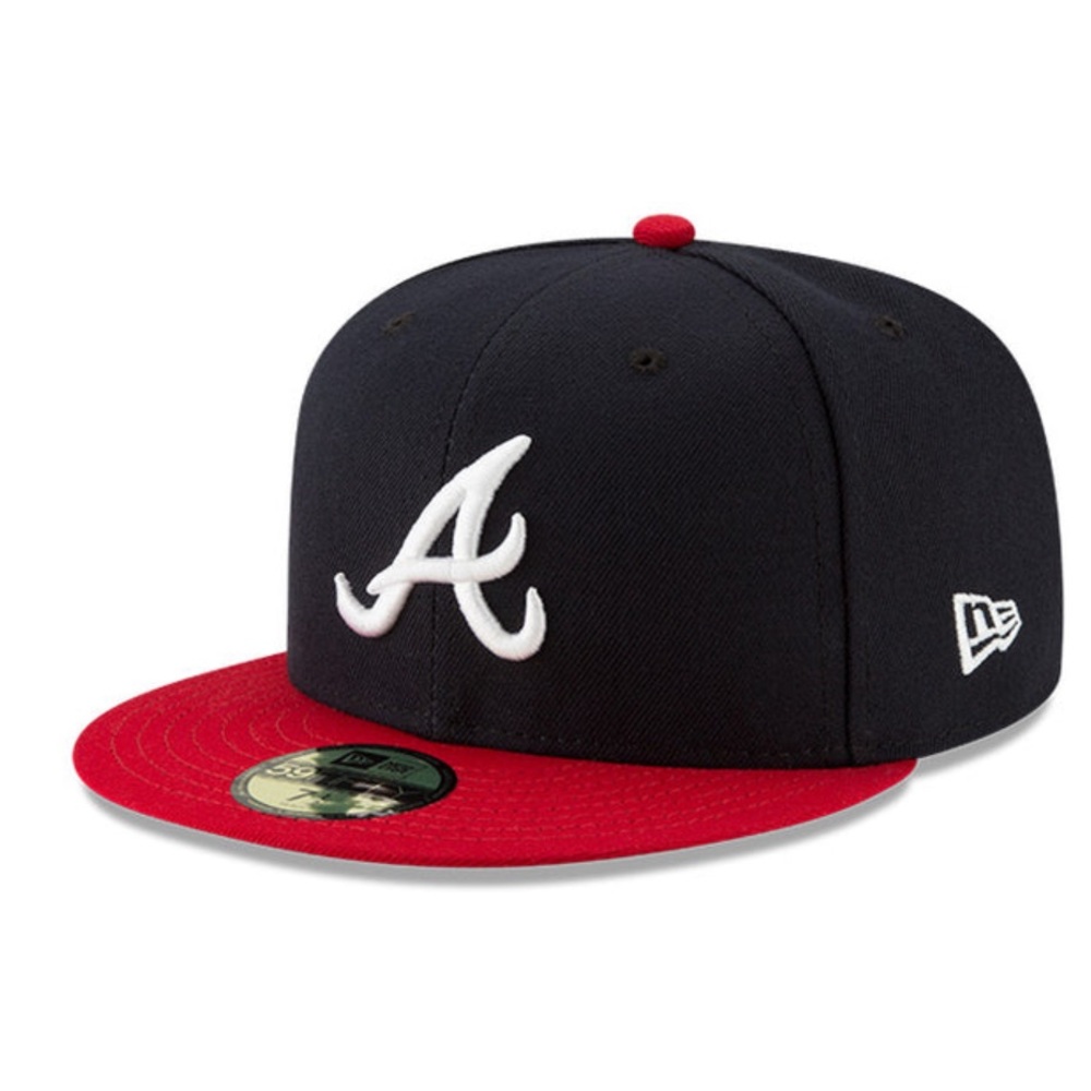 New Era Navy and Red Atlanta Braves Cap